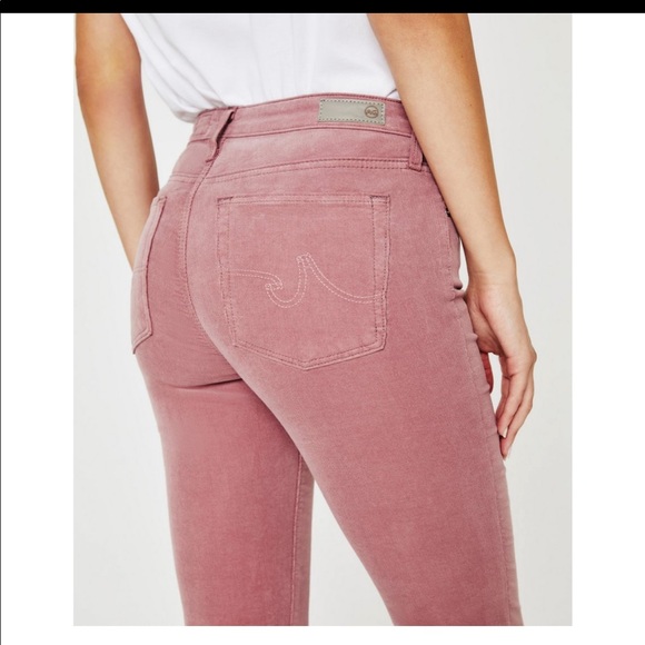 AG Slim Straight Ankle Rust Colored Corduroy Pants Size 25 R - Picture 8 of 11